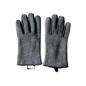 Leather Herringbone Insulated Gloves
